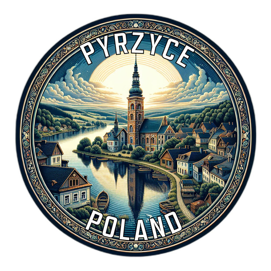 Pyrzyce Poland Souvenir Die Cut Flat Magnet Image 1