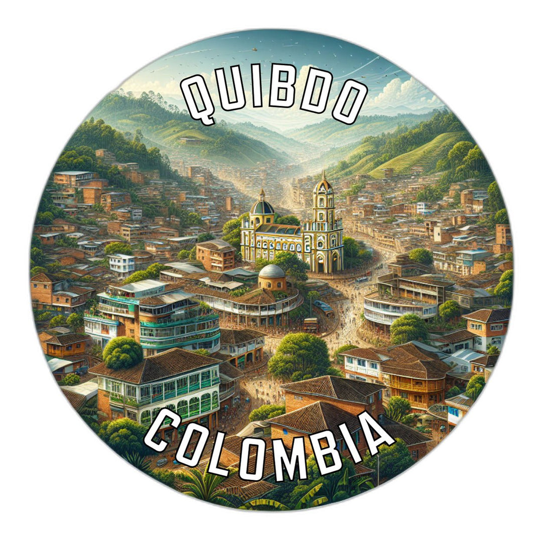 Quibdo Colombia Souvenir Die Cut Flat Magnet Image 1