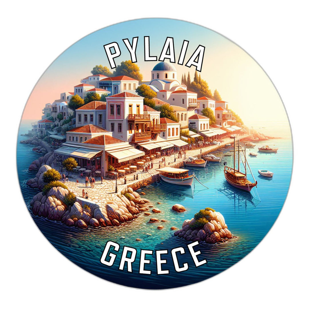 Pylaia Greece Souvenir Die Cut Flat Magnet Image 1