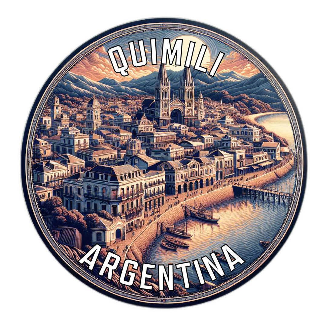 Quimili Argentina Souvenir Die Cut Flat Magnet Image 1