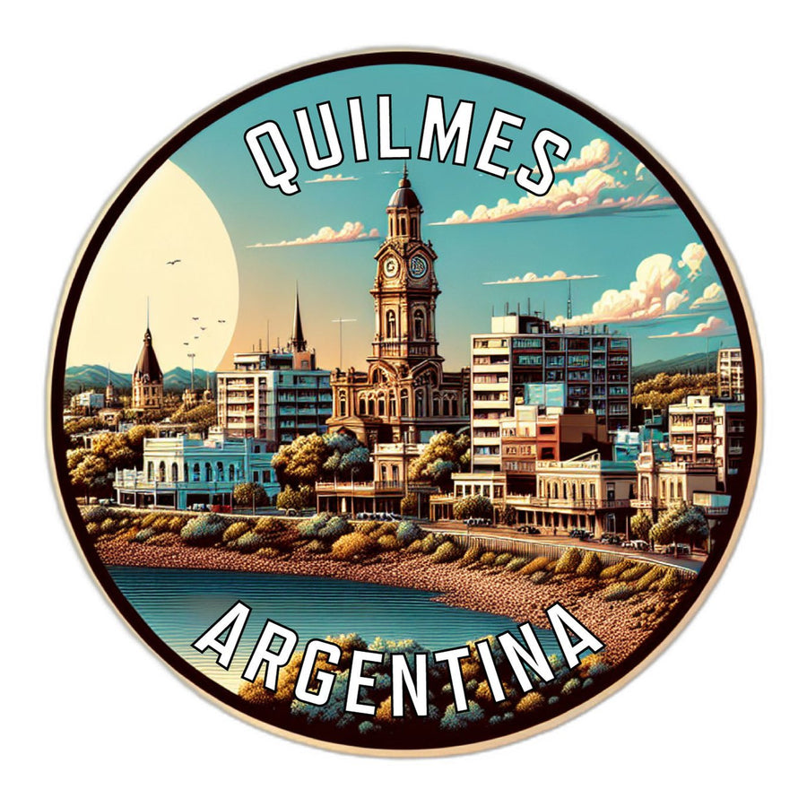 Quilmes Argentina Souvenir Die Cut Flat Magnet Image 1