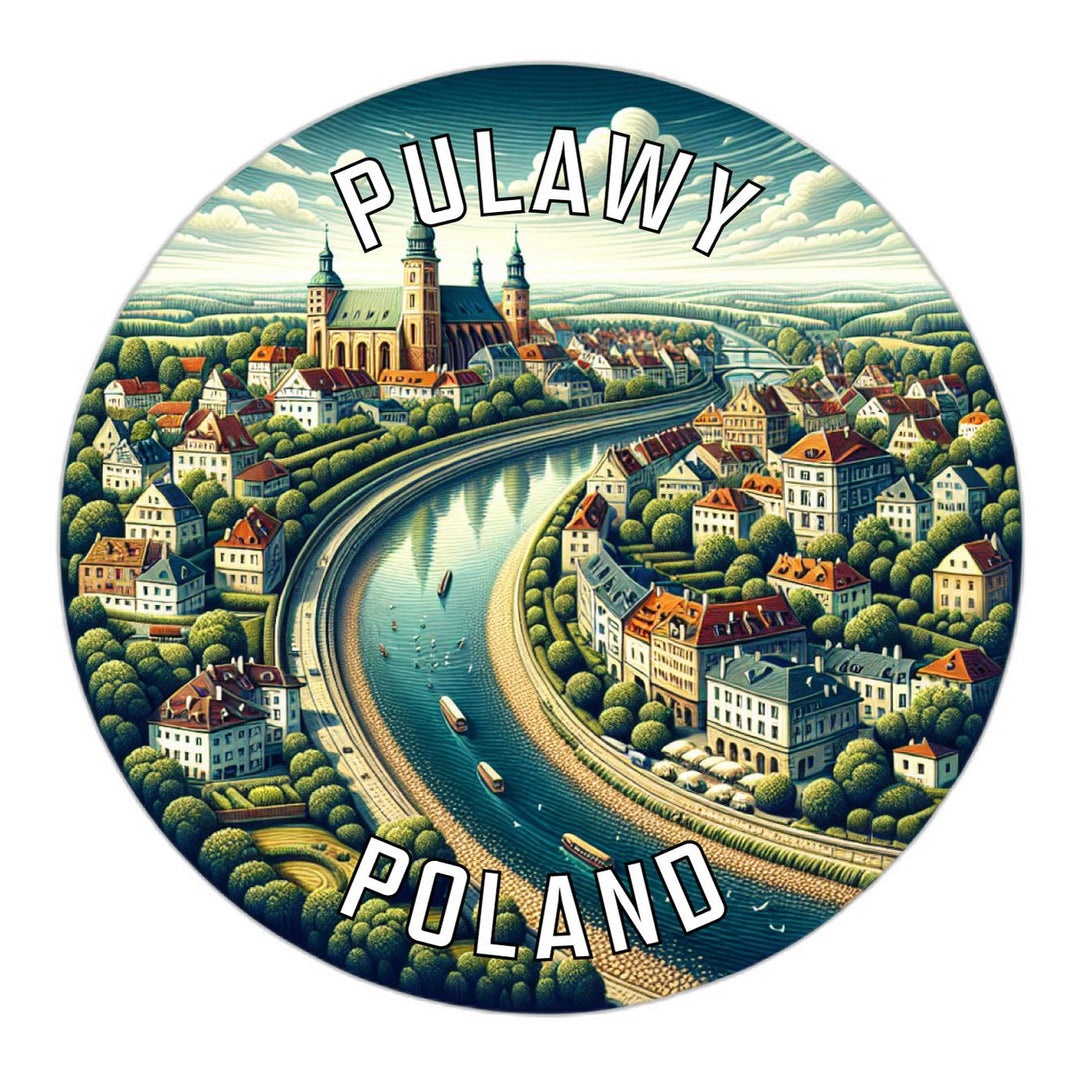 Pulawy Poland Souvenir Die Cut Flat Magnet Image 1