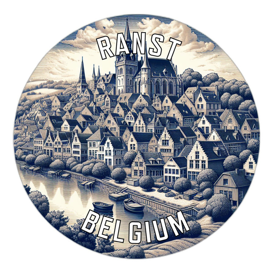 Ranst Belgium Souvenir Die Cut Flat Magnet Image 1