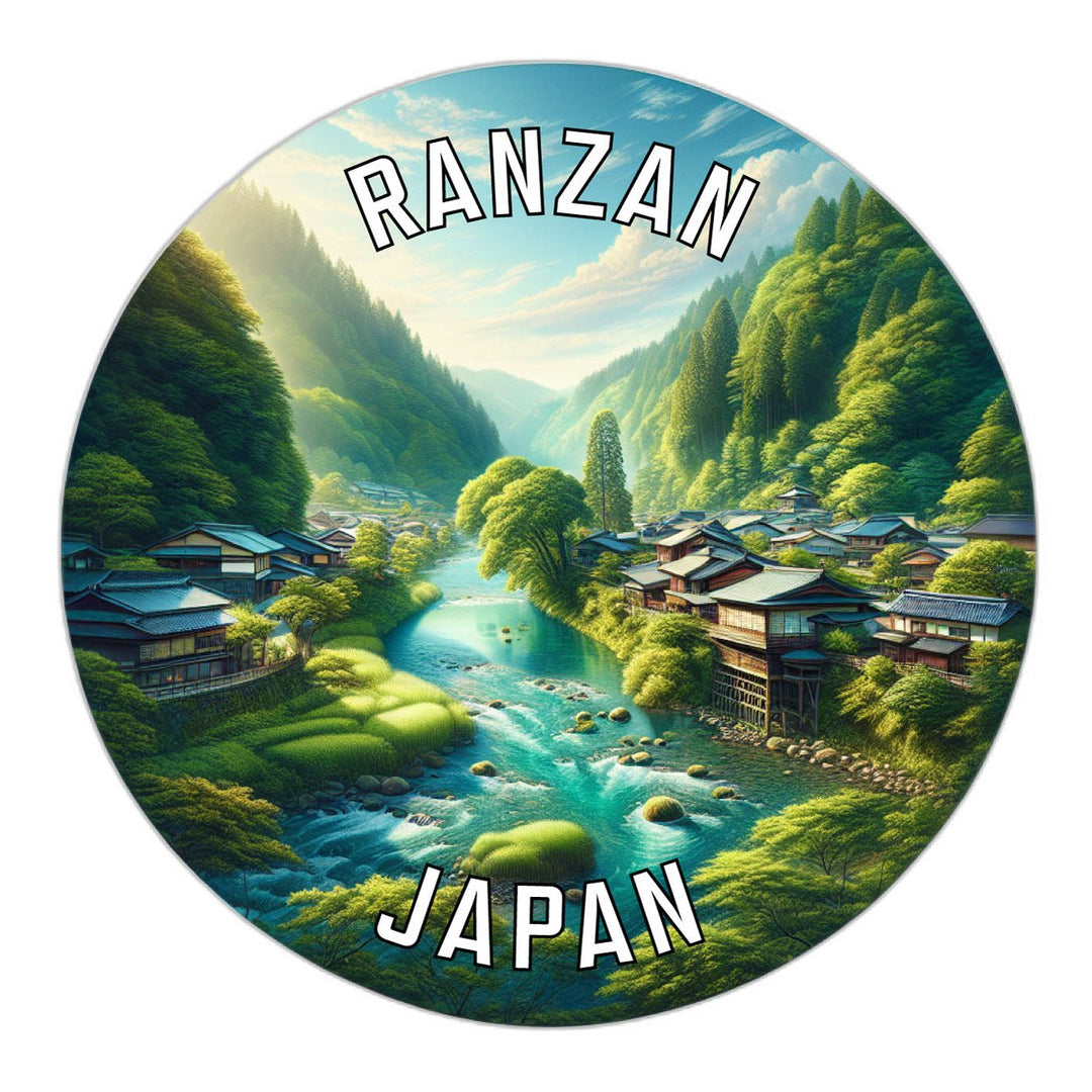 Ranzan Japan Souvenir Die Cut Flat Magnet Image 1