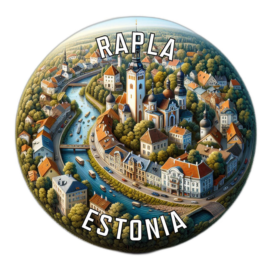 Rapla Estonia Souvenir Die Cut Flat Magnet Image 1