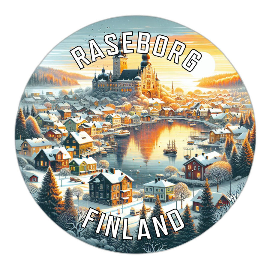 Raseborg Finland Souvenir Die Cut Flat Magnet Image 1