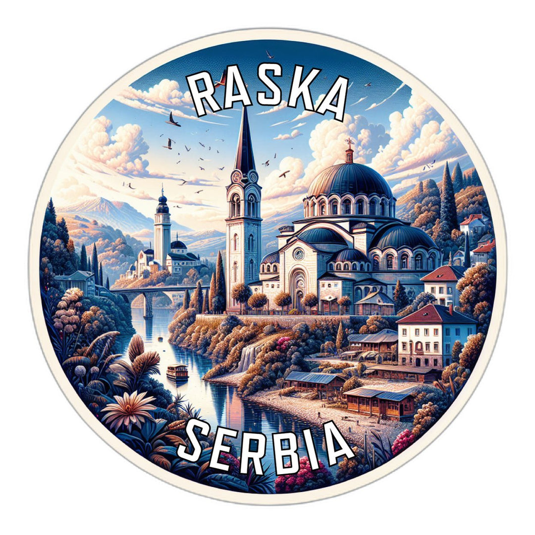 Raska Serbia Souvenir Die Cut Flat Magnet Image 1