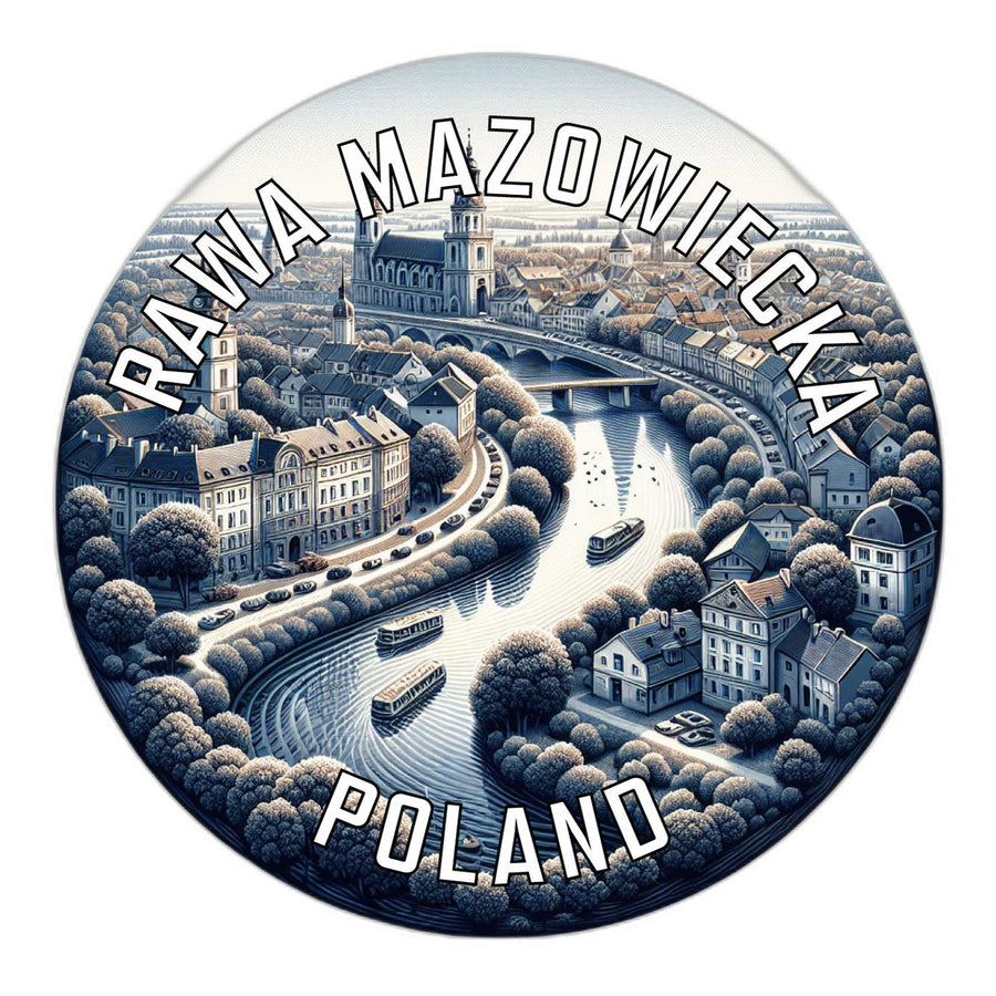 Rawa Mazowiecka Poland Souvenir Die Cut Flat Magnet Image 1