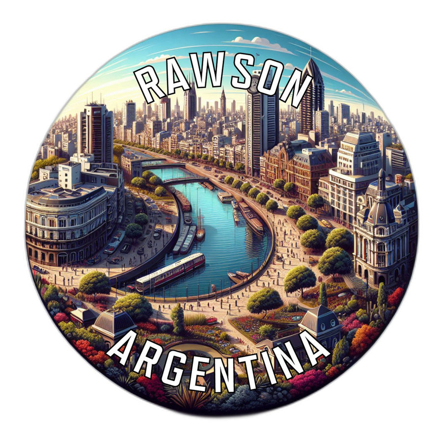 Rawson Argentina Souvenir Die Cut Flat Magnet Image 1