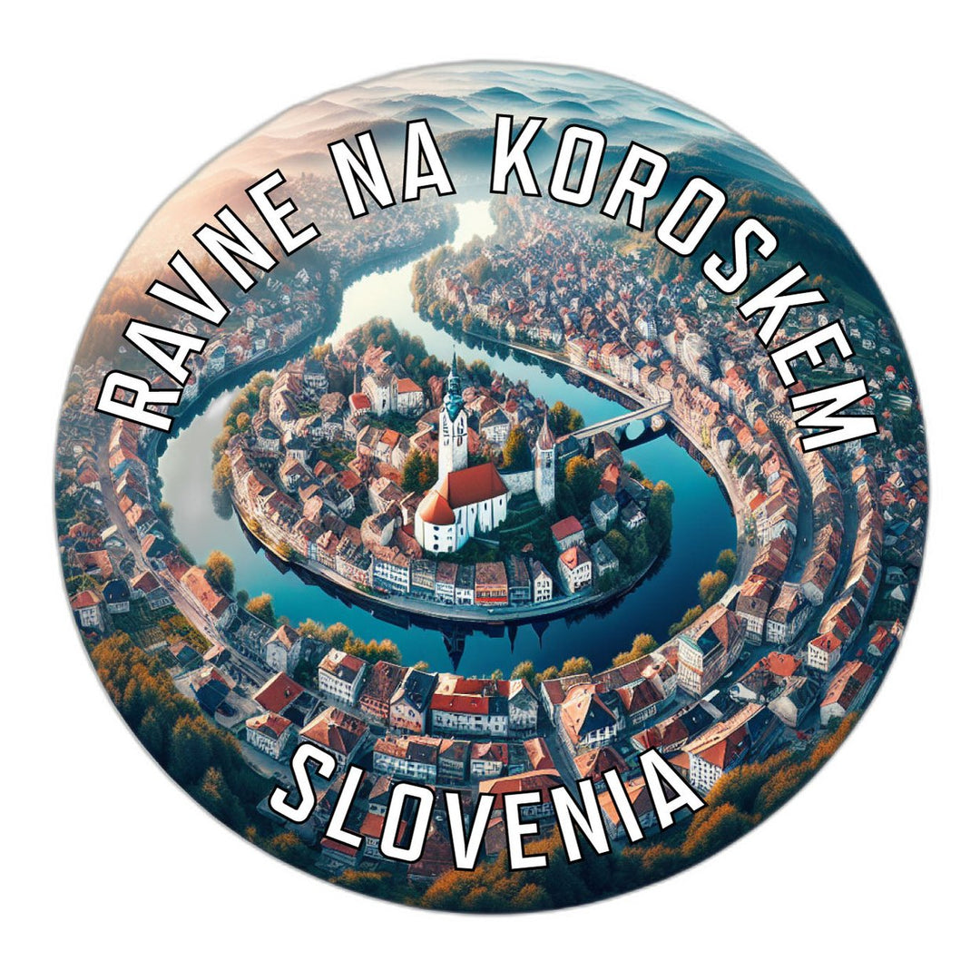 Ravne na Koroskem Slovenia Souvenir Die Cut Flat Magnet Image 1