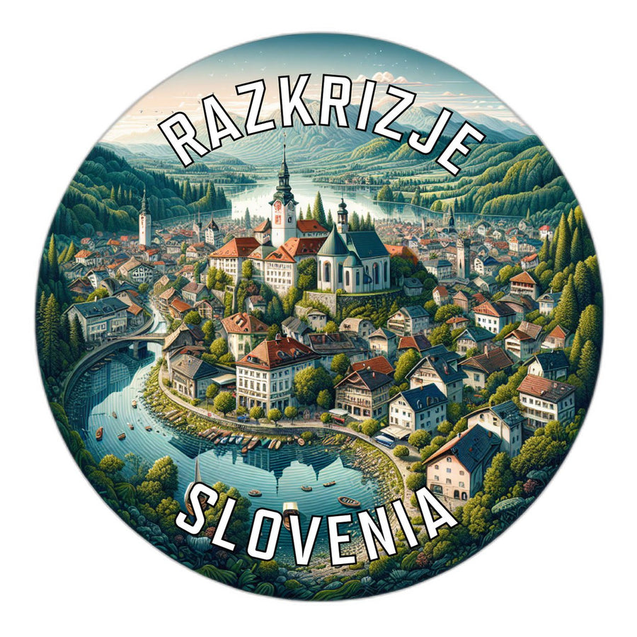 Razkrizje Slovenia Souvenir Die Cut Flat Magnet Image 1