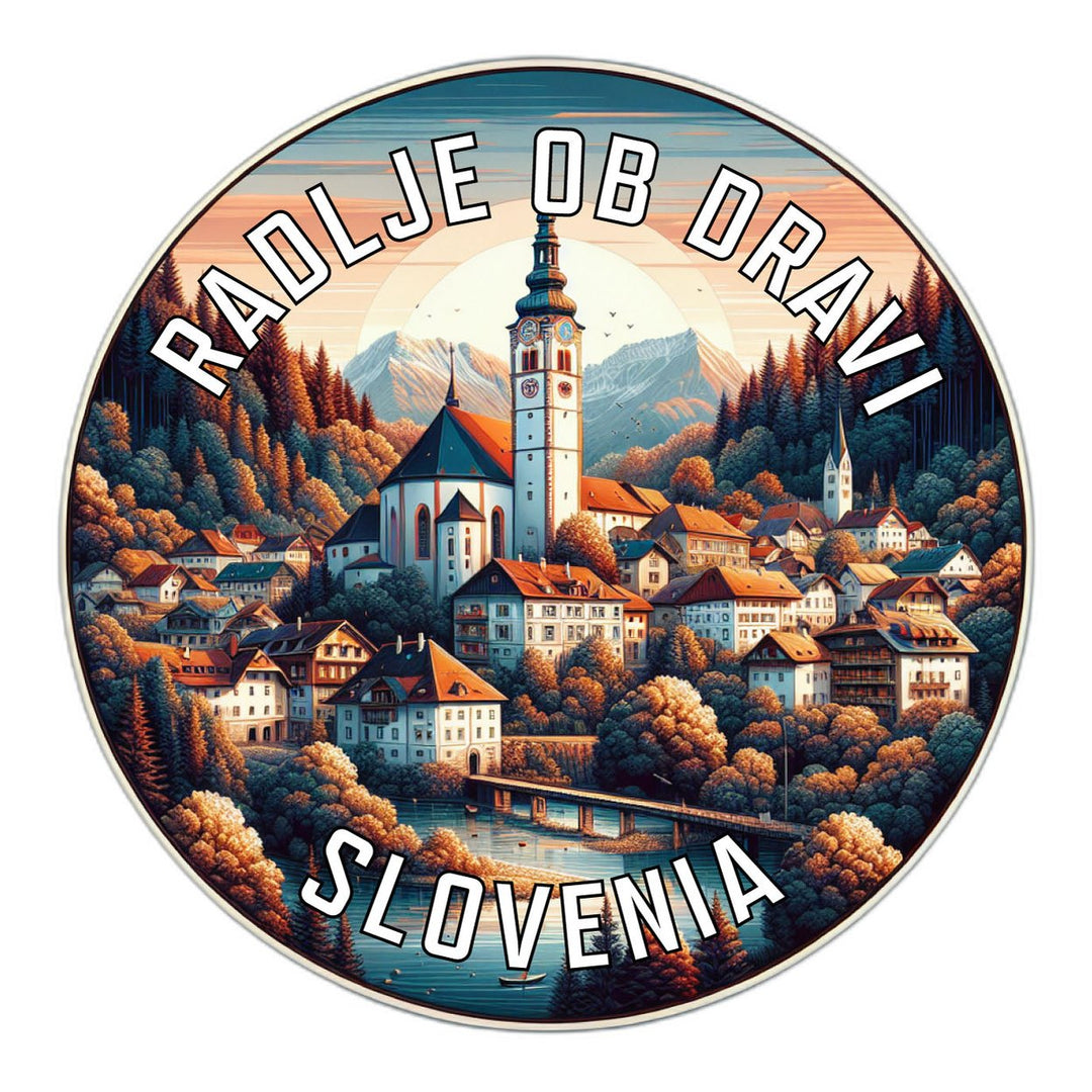 Radlje ob Dravi Slovenia Souvenir Die Cut Flat Magnet Image 1