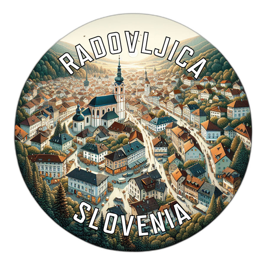 Radovljica Slovenia Souvenir Die Cut Flat Magnet Image 1