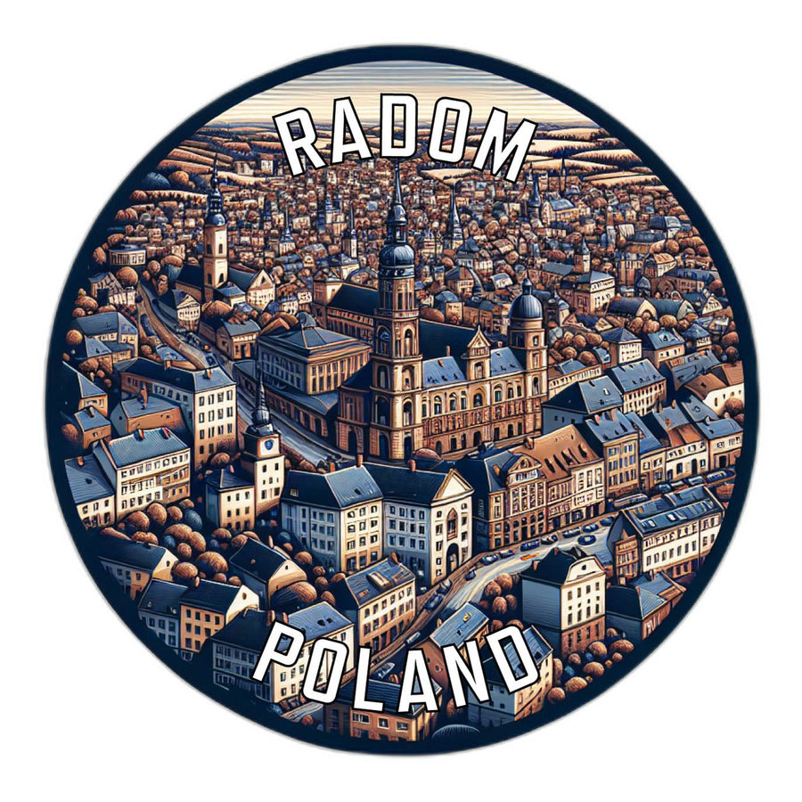 Radom Poland Souvenir Die Cut Flat Magnet Image 1