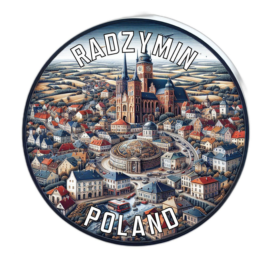 Radzymin Poland Souvenir Die Cut Flat Magnet Image 1