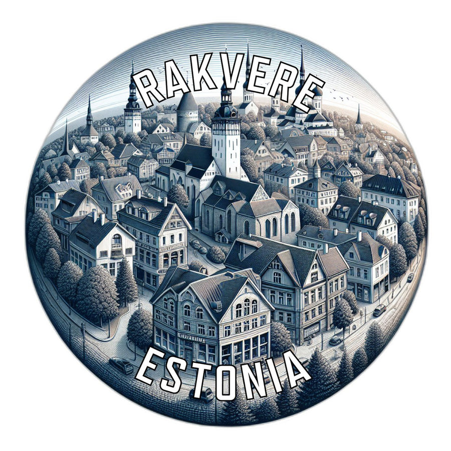 Rakvere Estonia Souvenir Die Cut Flat Magnet Image 1