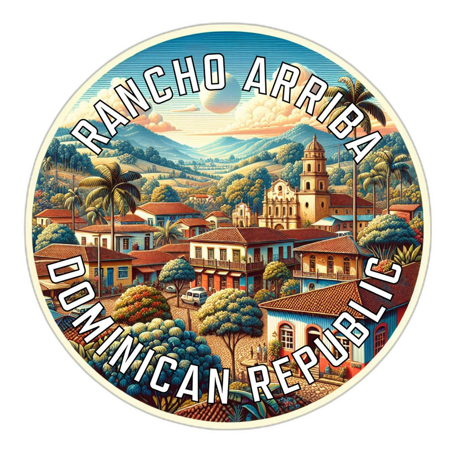 Rancho Arriba Dominican Republic Souvenir Die Cut Flat Magnet Image 1