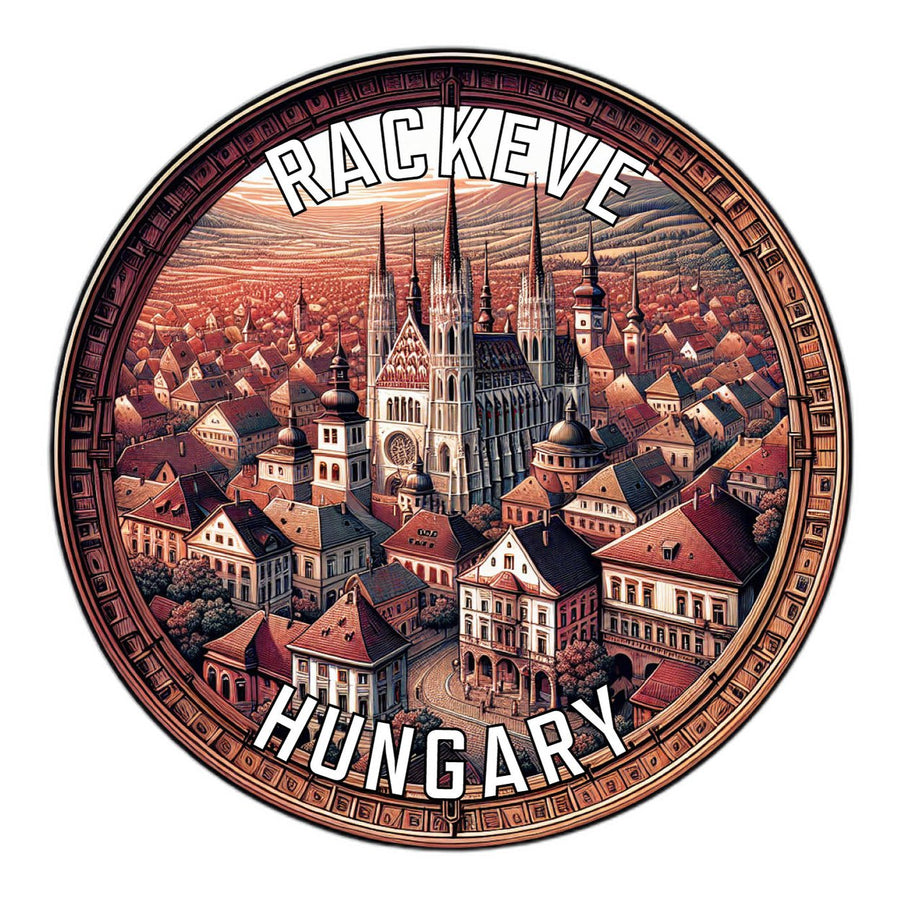 Rackeve Hungary Souvenir Die Cut Flat Magnet Image 1