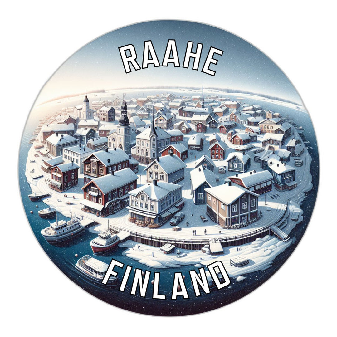 Raahe Finland Souvenir Die Cut Flat Magnet Image 1