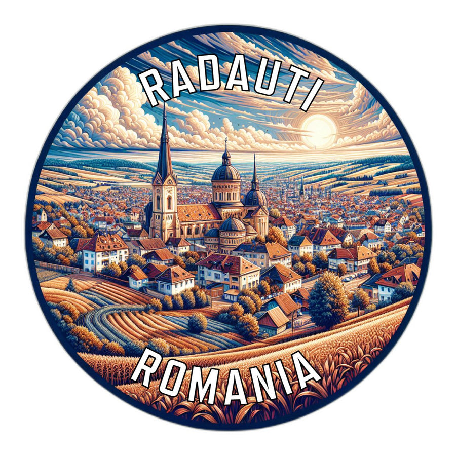 Radauti Romania Souvenir Die Cut Flat Magnet Image 1