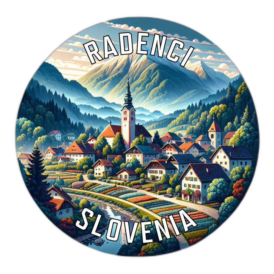 Radenci Slovenia Souvenir Die Cut Flat Magnet Image 1