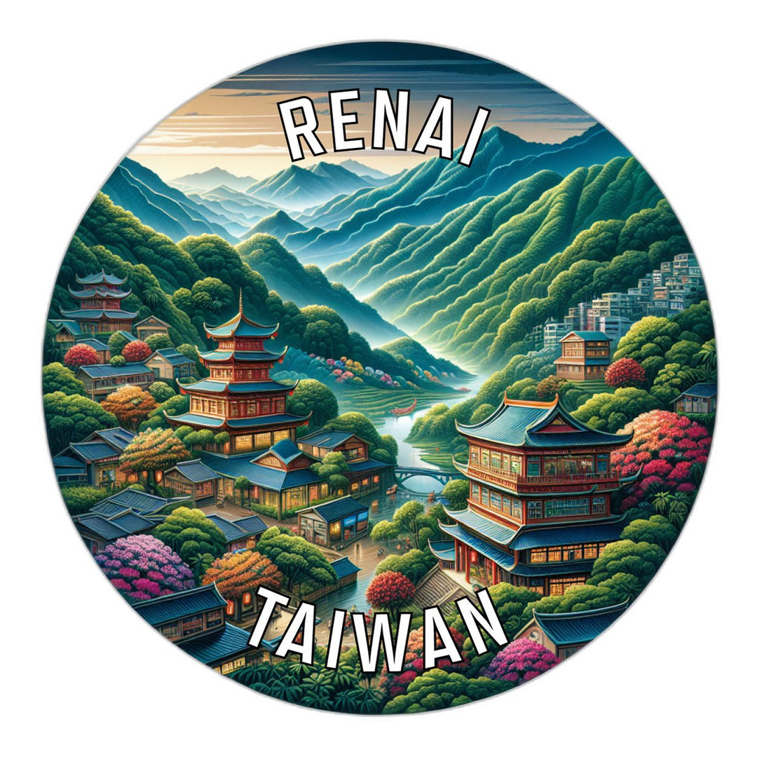 Renai Taiwan Souvenir Die Cut Flat Magnet Image 1