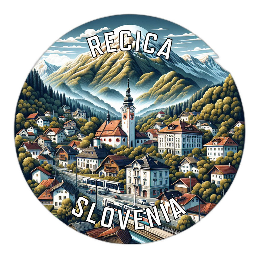 Recica Slovenia Souvenir Die Cut Flat Magnet Image 1