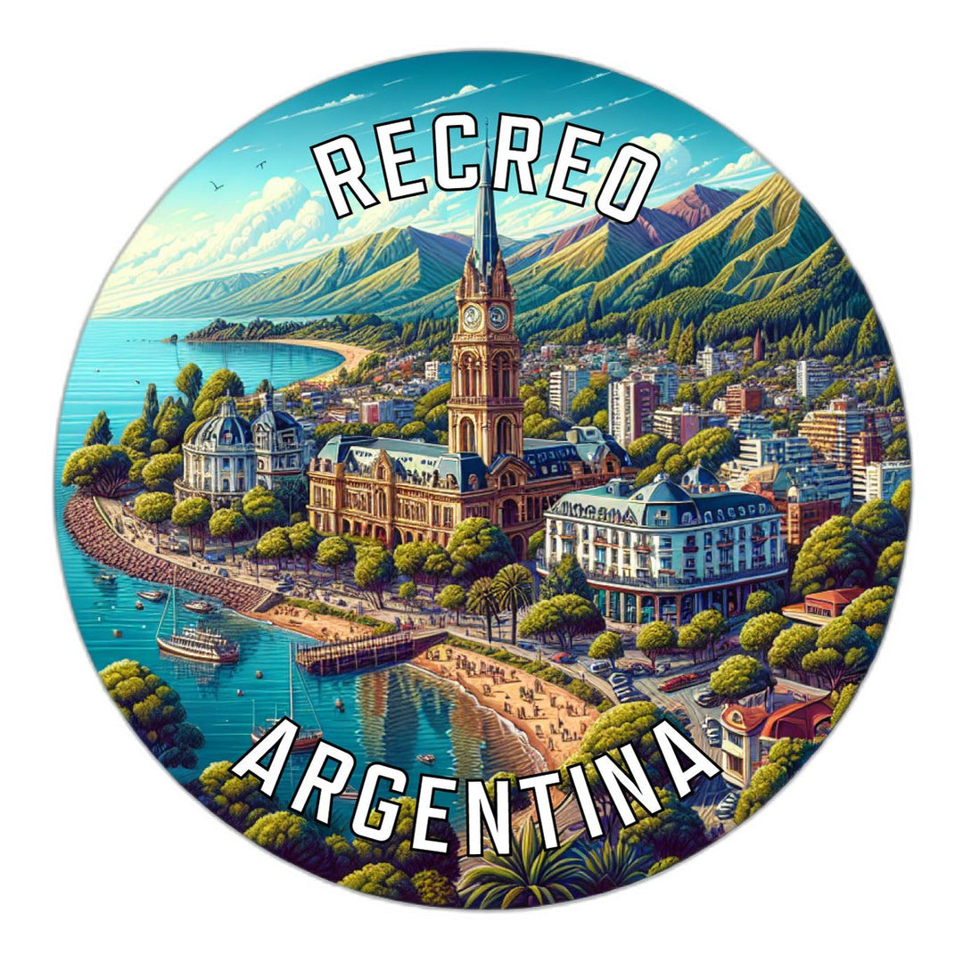 Recreo Argentina Souvenir Die Cut Flat Magnet Image 1