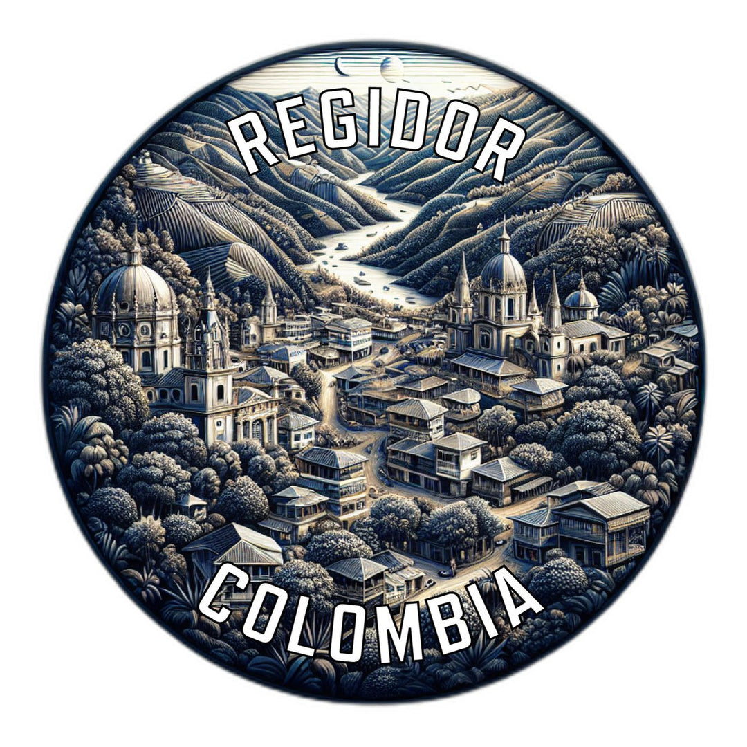 Regidor Colombia Souvenir Die Cut Flat Magnet Image 1