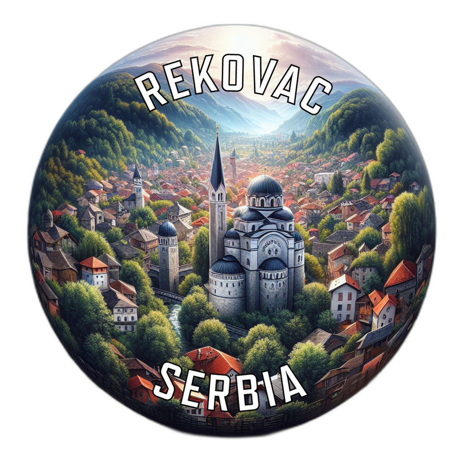 Rekovac Serbia Souvenir Die Cut Flat Magnet Image 1