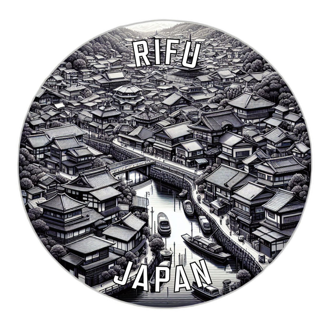 Rifu Japan Souvenir Die Cut Flat Magnet Image 1