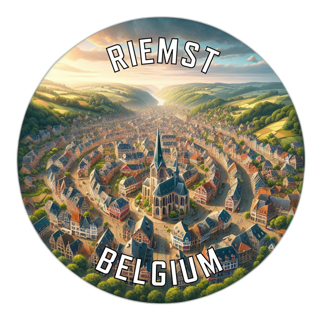 Riemst Belgium Souvenir Die Cut Flat Magnet Image 1