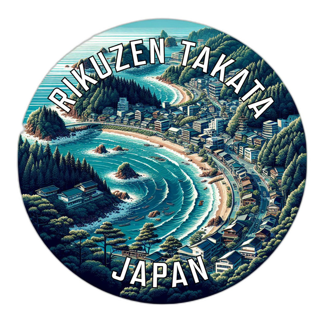 Rikuzen Takata Japan Souvenir Die Cut Flat Magnet Image 1