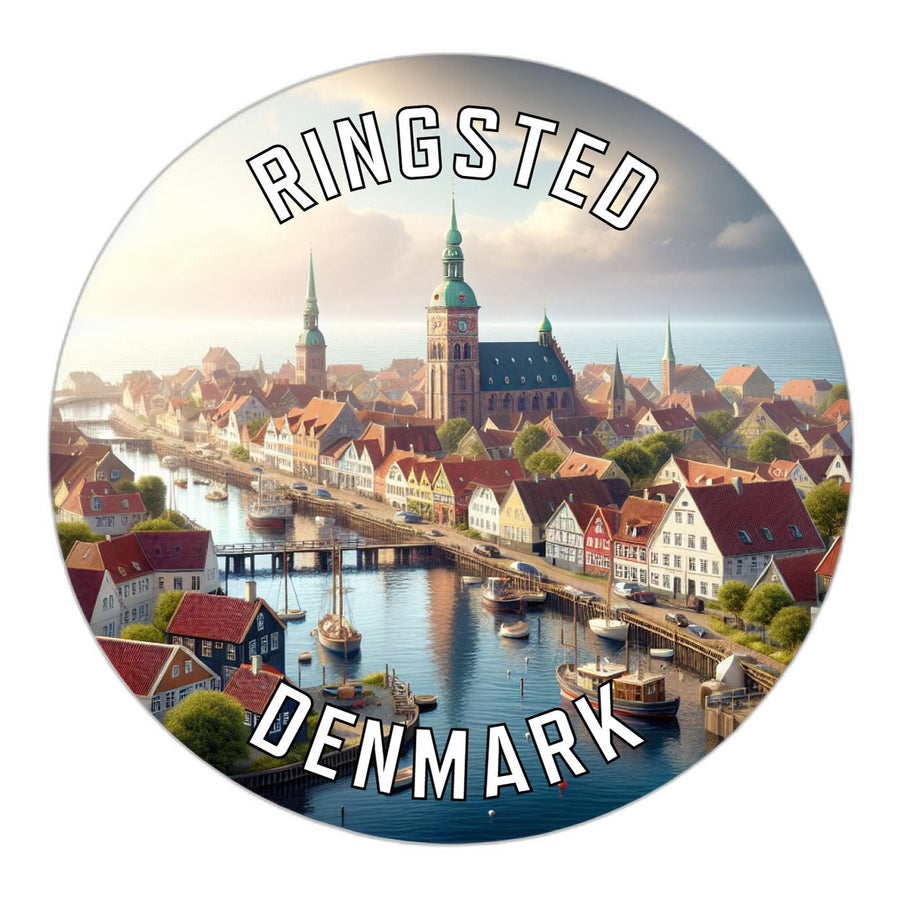 Ringsted Denmark Souvenir Die Cut Flat Magnet Image 1