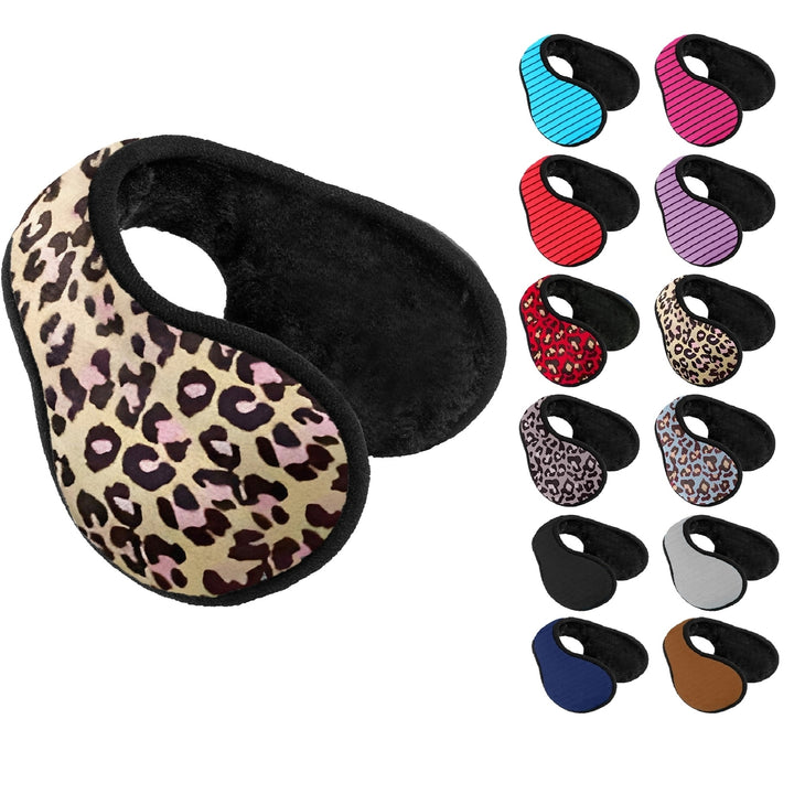 1-Piece Womens Cozy Comfortable Plush and Warm Winter Ear Muffs for Cold Weather Image 2