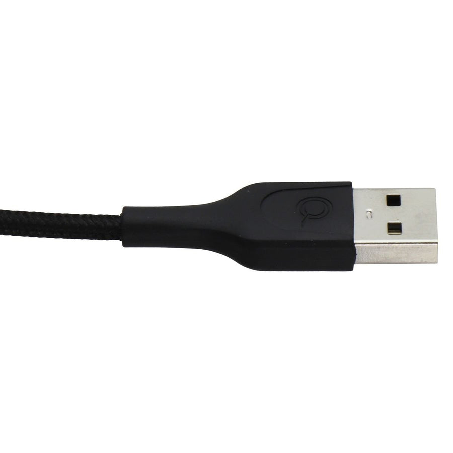 Quikcell 3Ft Braided USB-A to USB-C Charging Cable - Black Image 1