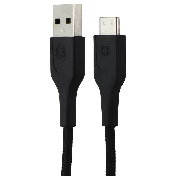 Quikcell 6ft Braided USB-A to USB-C Charging Cable - Black Image 1