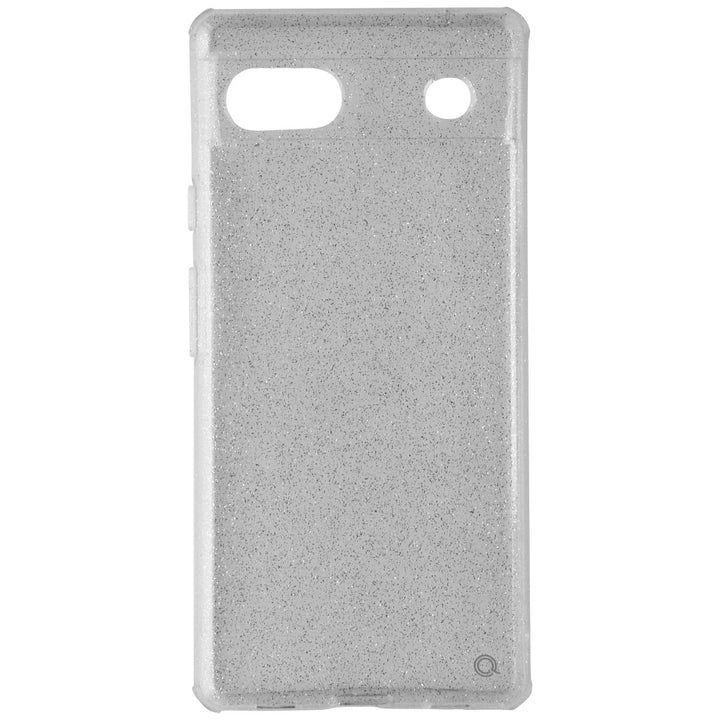 Quikcell Icon Silver Shimmer Case for Google Pixel 6a - Glitter/Clear Image 2