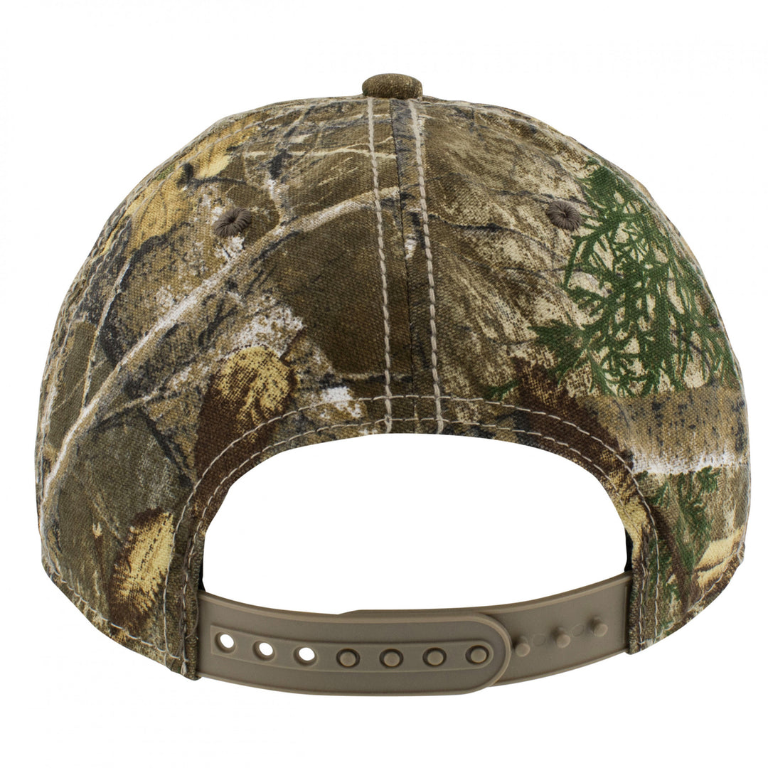 Chevrolet Logo All Over Camo Print Pre-Cuved Adjustable Hat Image 4