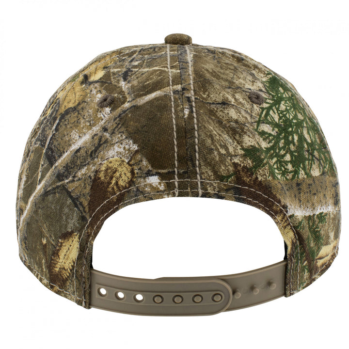 Chevrolet Logo All Over Camo Print Pre-Cuved Adjustable Hat Image 4