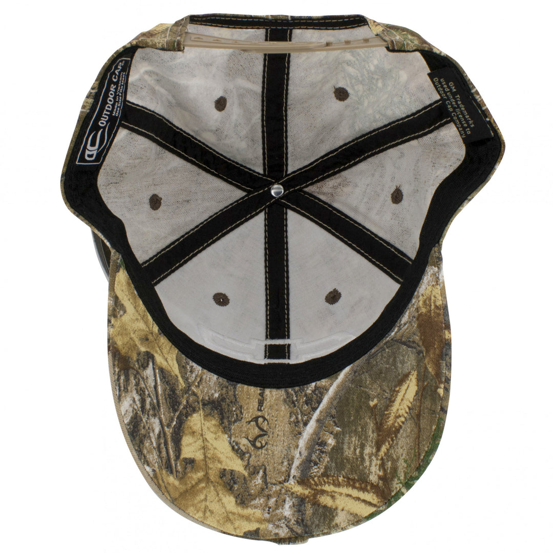 Chevrolet Logo All Over Camo Print Pre-Cuved Adjustable Hat Image 6