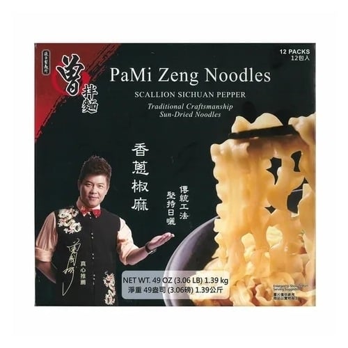 PaMi Zeng Noodles Scallion Sichuan Pepper 4.09 Ounce (Pack of 12) Image 1