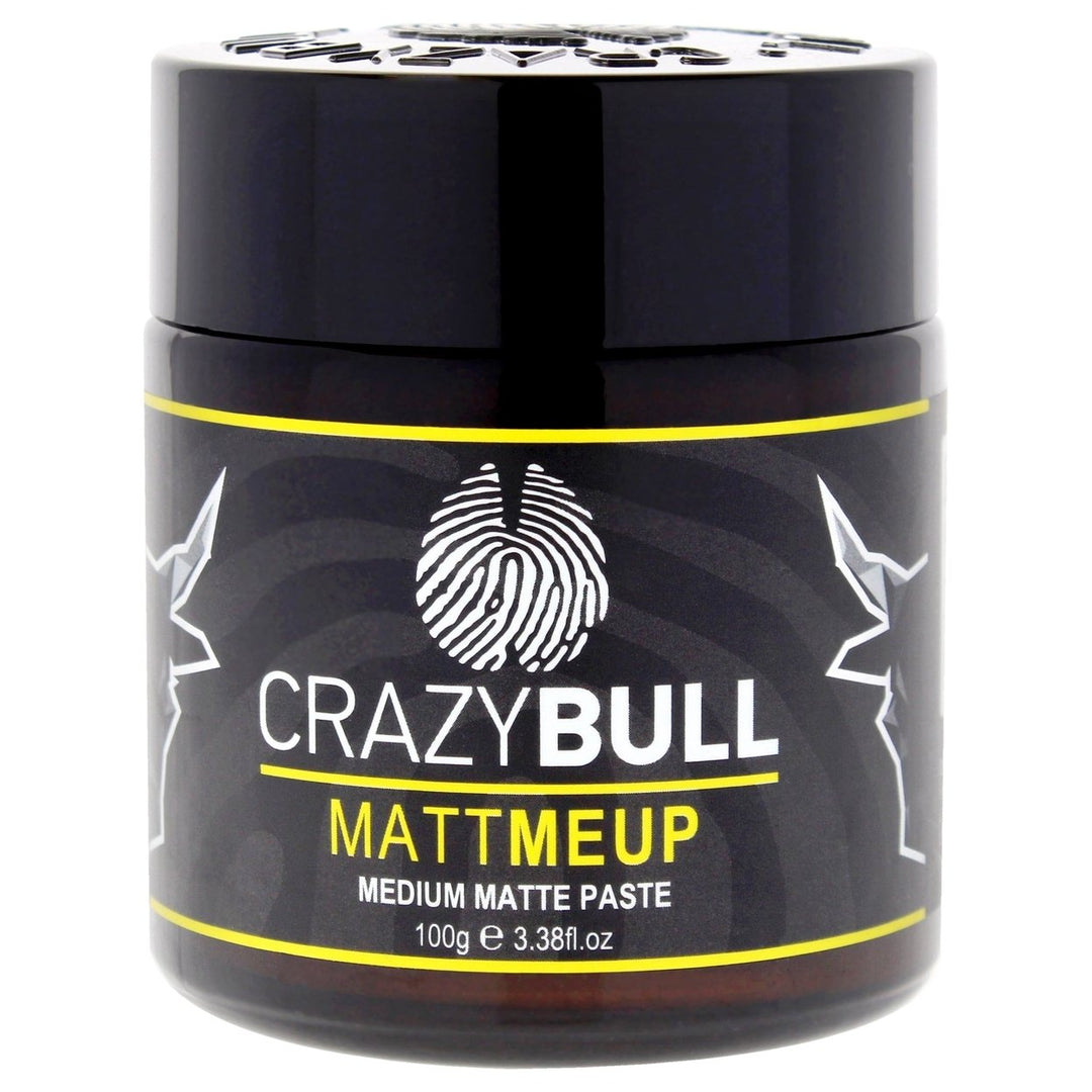 Crazy Bull Hair MattMeUp Medium Matte Paste by Crazy Bull Hair for Men - 3.38 oz Paste Image 1