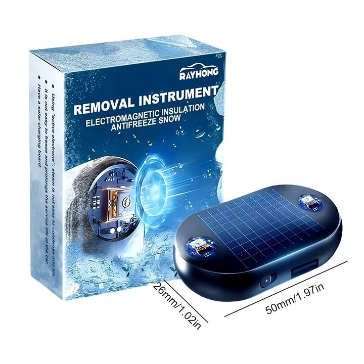 Car Window Snow Remover - USB/Solar Powered Anti-Ice Deicing Defroster 5-12V Image 4