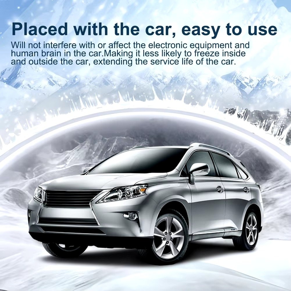 Car Window Snow Remover - USB/Solar Powered Anti-Ice Deicing Defroster 5-12V Image 7