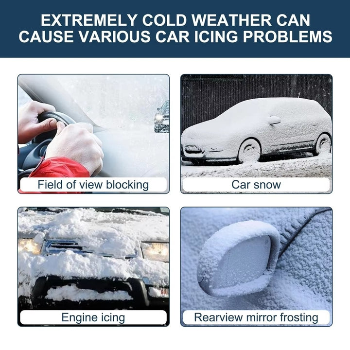 Car Window Snow Remover - USB/Solar Powered Anti-Ice Deicing Defroster 5-12V Image 8