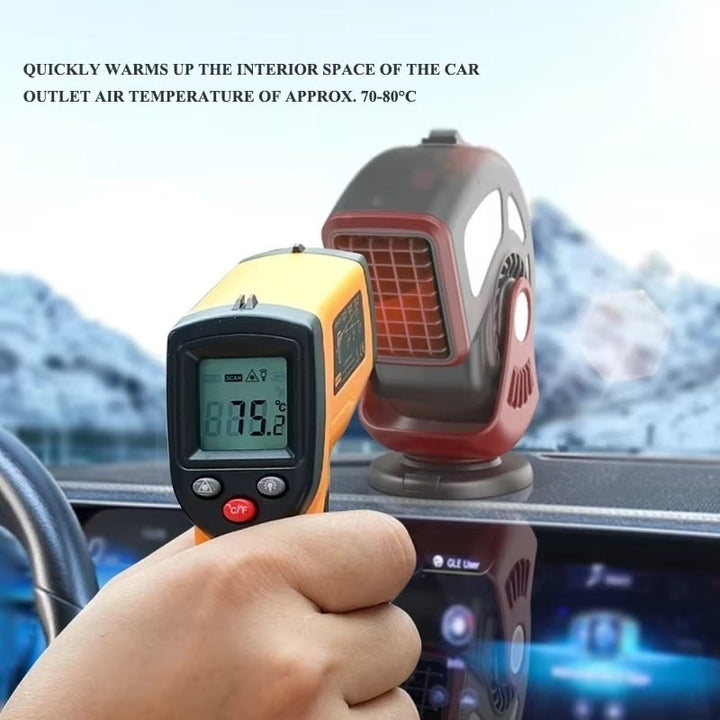 Portable Car Heater Fan - 12V/24V Dual Mode Heater and Cooler for Car/Truck Winter Use Image 4