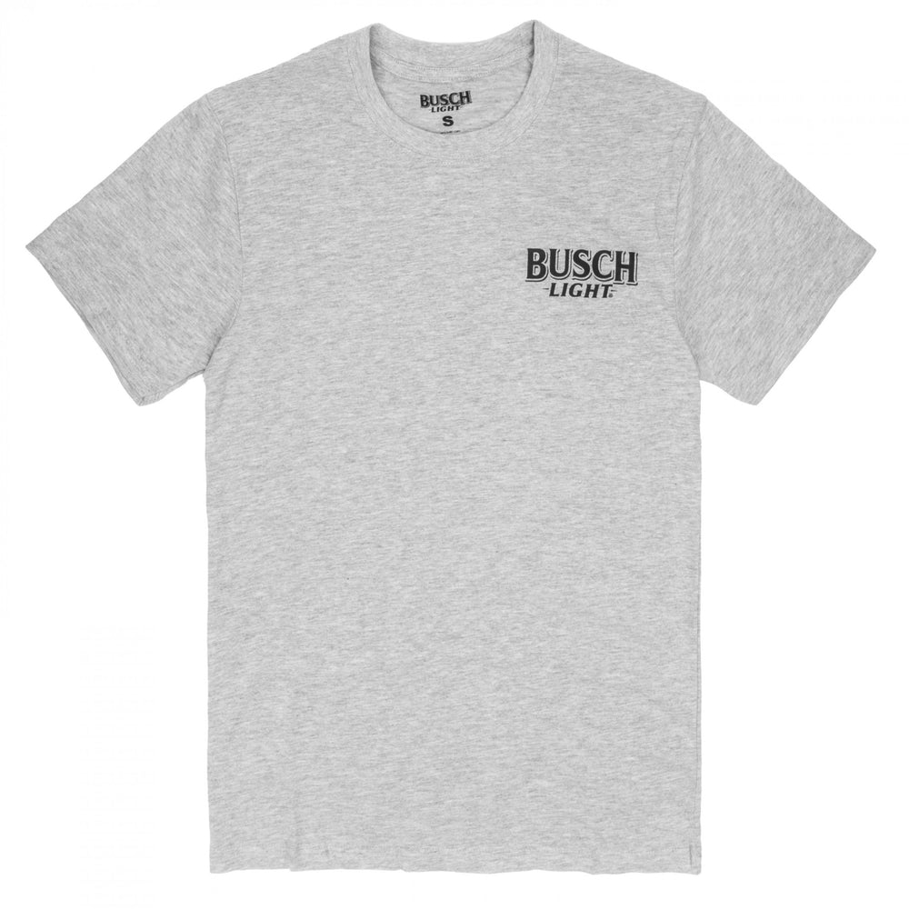 Busch Light Deer Grey Colorway Front and Back Print T-Shirt Image 2