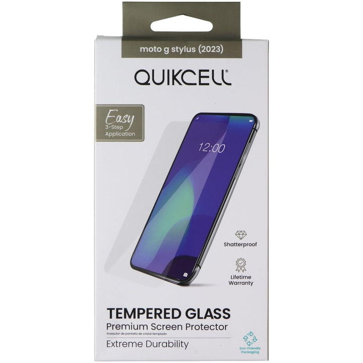 Quikcell Tempered Glass Premium Screen Protector for Moto G Stylus (2023) Image 1