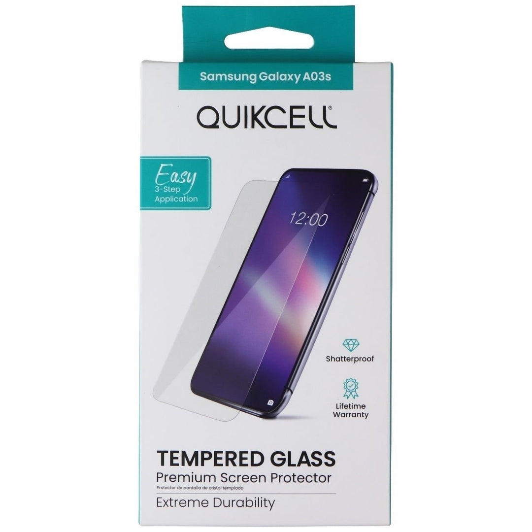 Quikcell Tempered Glass Premium Screen Protector for Samsung Galaxy A03s Image 1